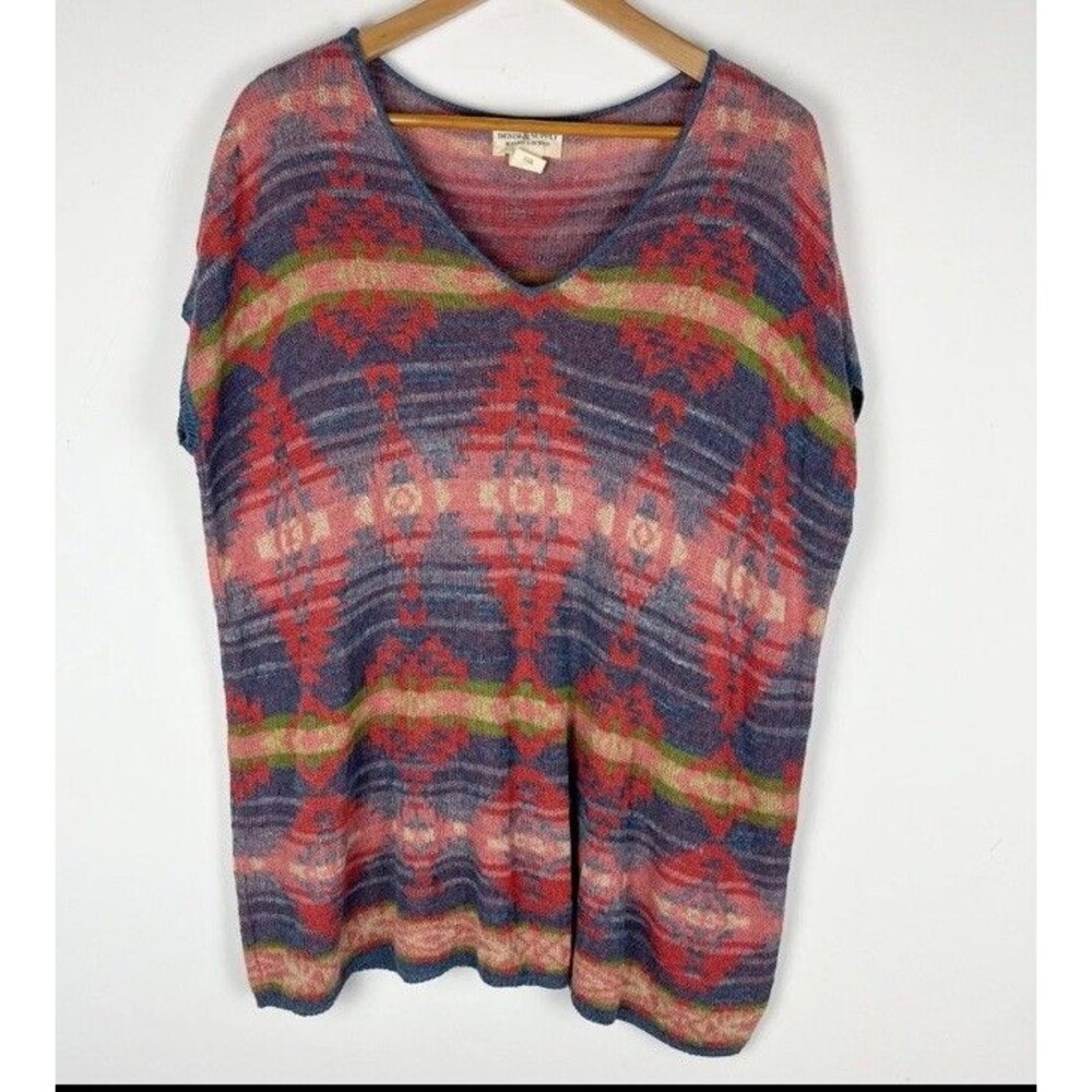 Denim & Supply Ralph Lauren Multicolor Navajo Pattern Poncho XS Sweater Boho